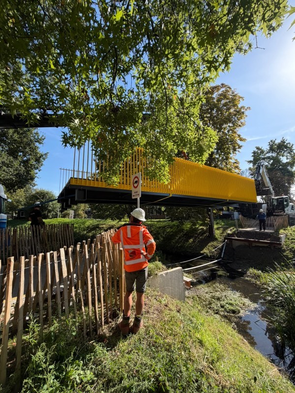 Nieuwe brug bij SWZ zorg locatie Zonhove
